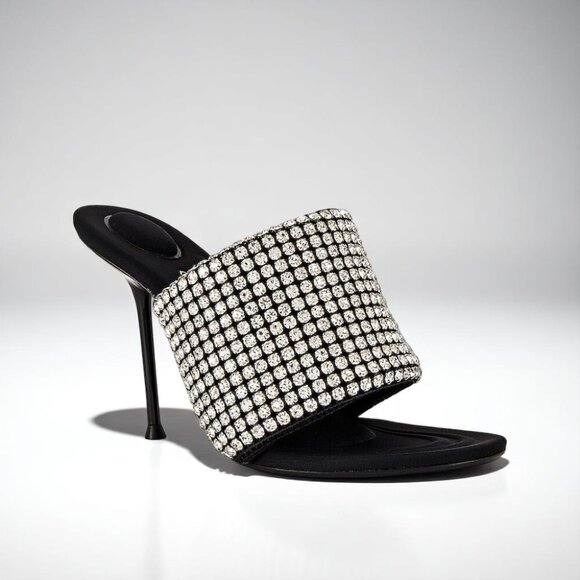 NIB Authentic Alexander Wang Sienna Crystal Slide Sandal - Picture 6 of 10